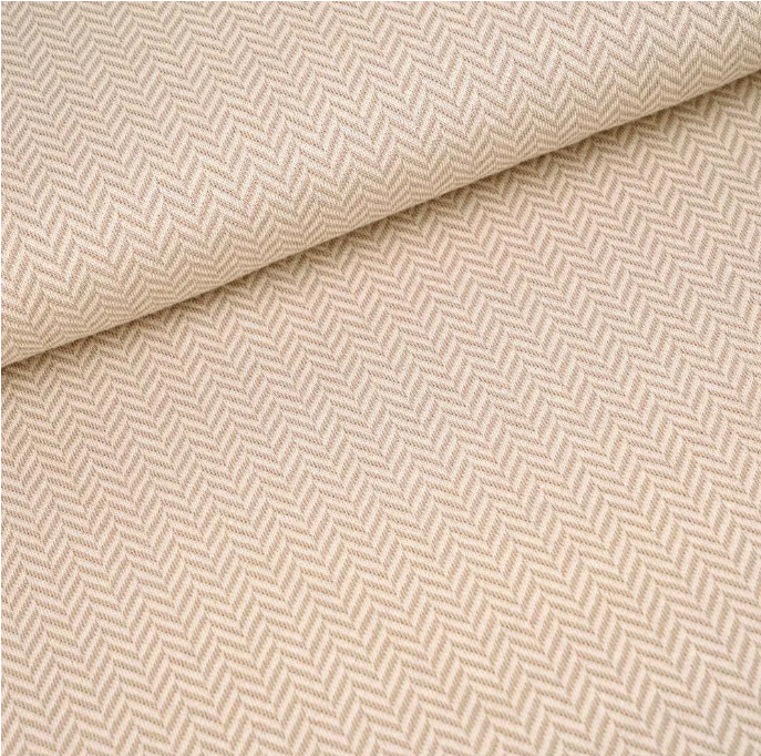 Bio-Jacquard Fischgrät sand (stoffonkel)
