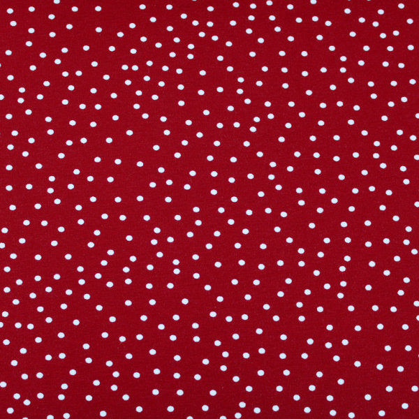Bio Jersey Dotties kirsche stoffonkel (GOTS)
