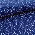 Bio Jersey Dotties marine stoffonkel (GOTS)