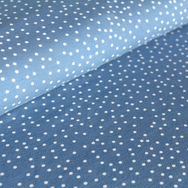 Bio Jersey Dotties stonewashed stoffonkel (GOTS)