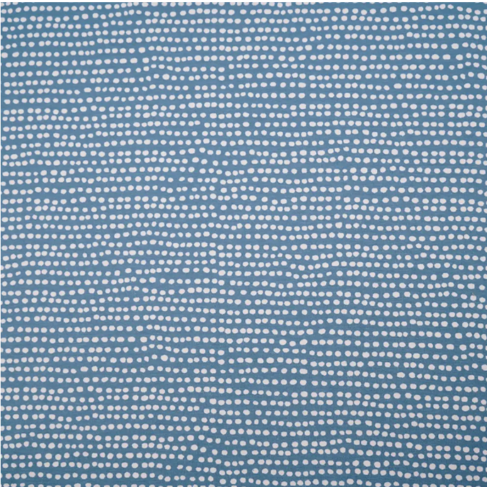 Biojersey Dotted Line beach house blue stoffonkel (GOTS)