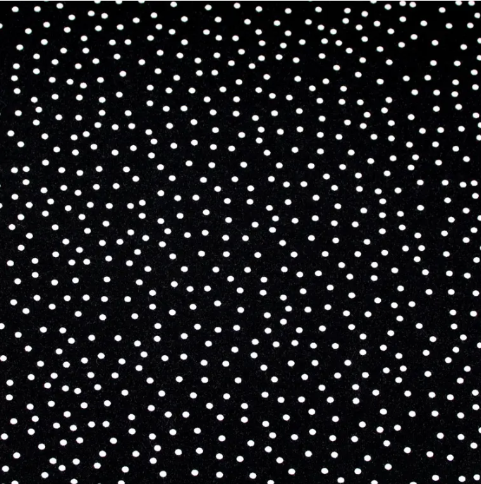 Bio Jersey Dotties schwarz stoffonkel (GOTS)