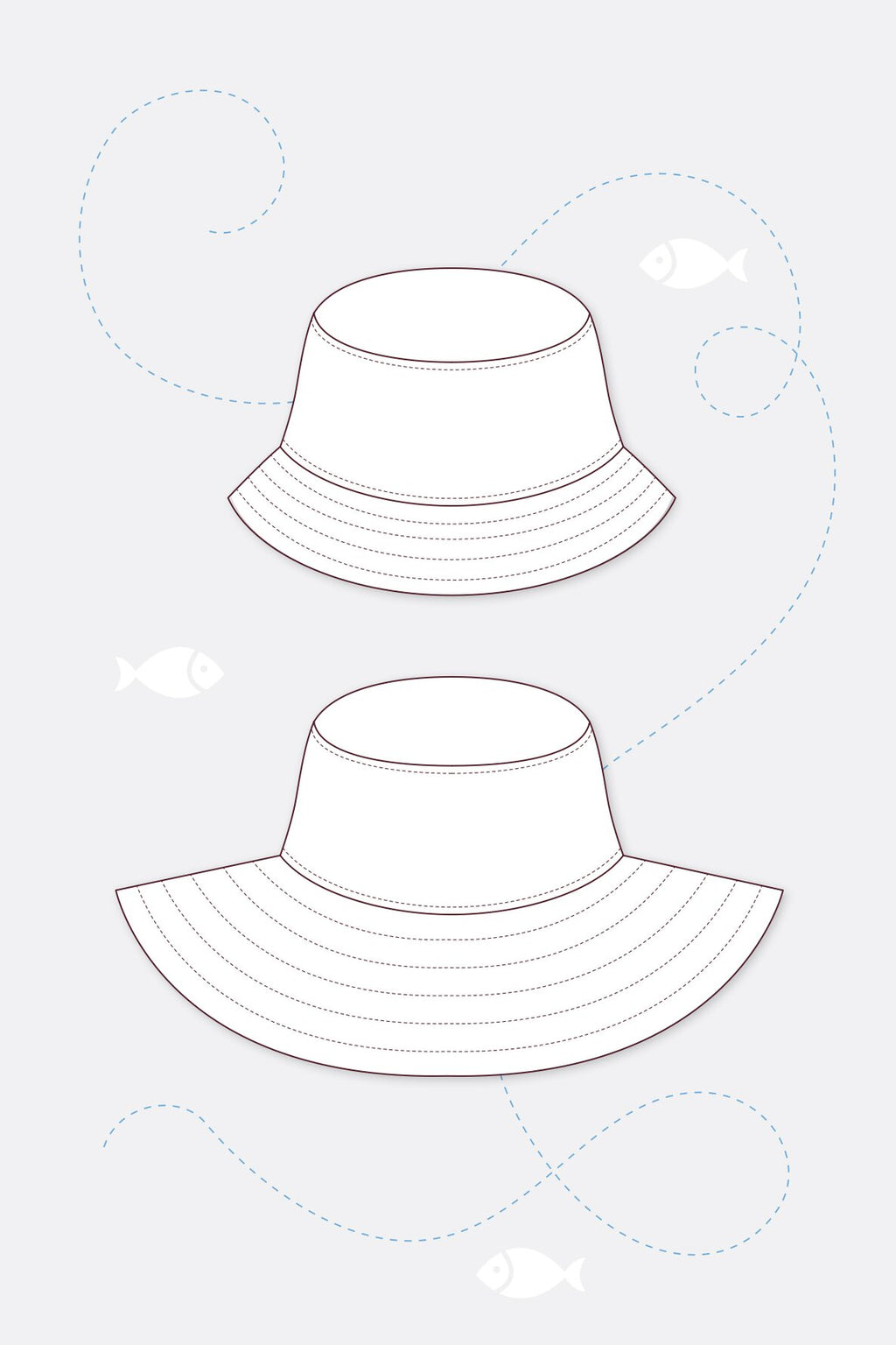 Papierschnittmuster Bucket Hat - pattydoo