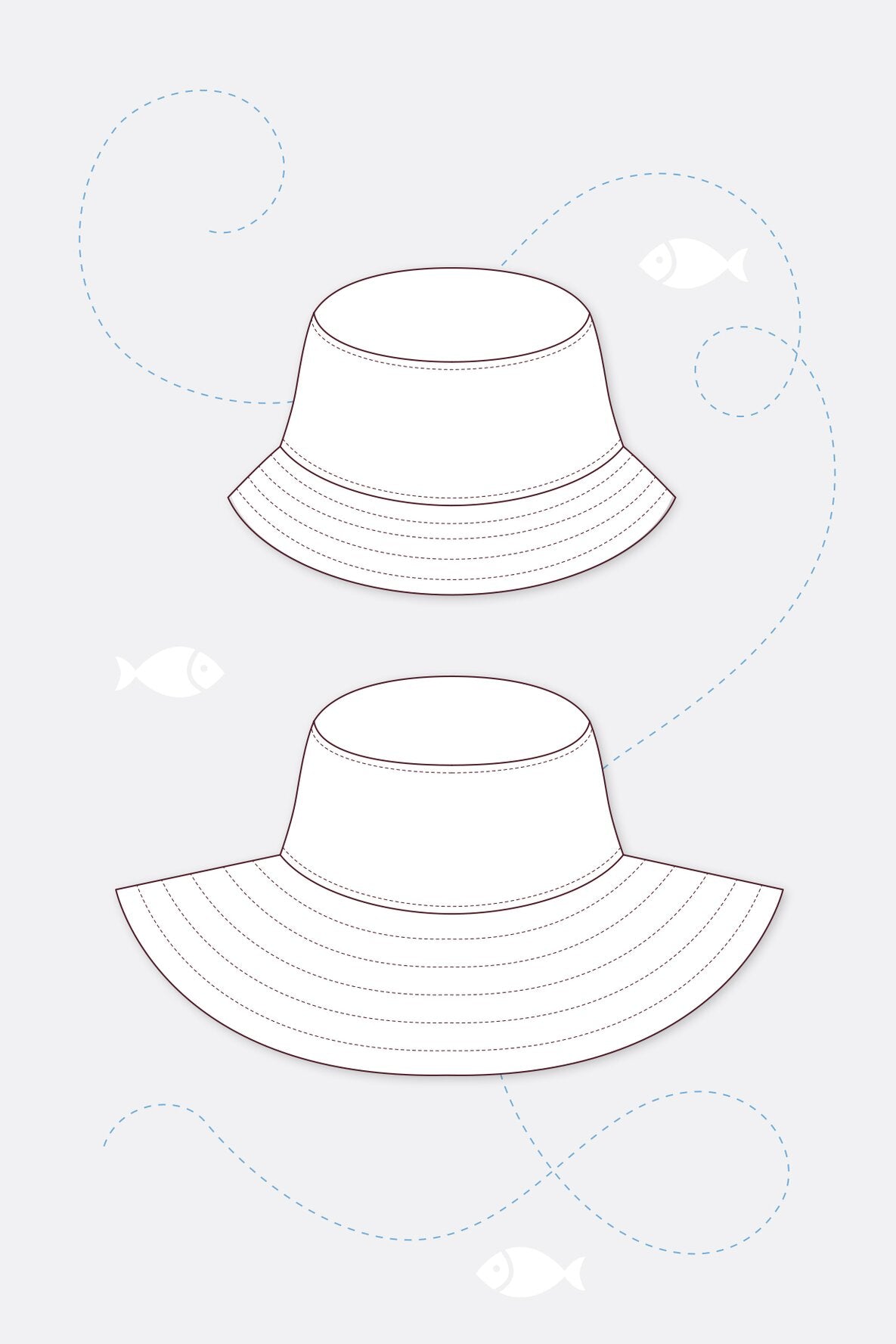 Papierschnittmuster Bucket Hat - pattydoo