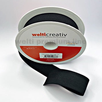 Elastisches Einziehband, 35mm schwarz