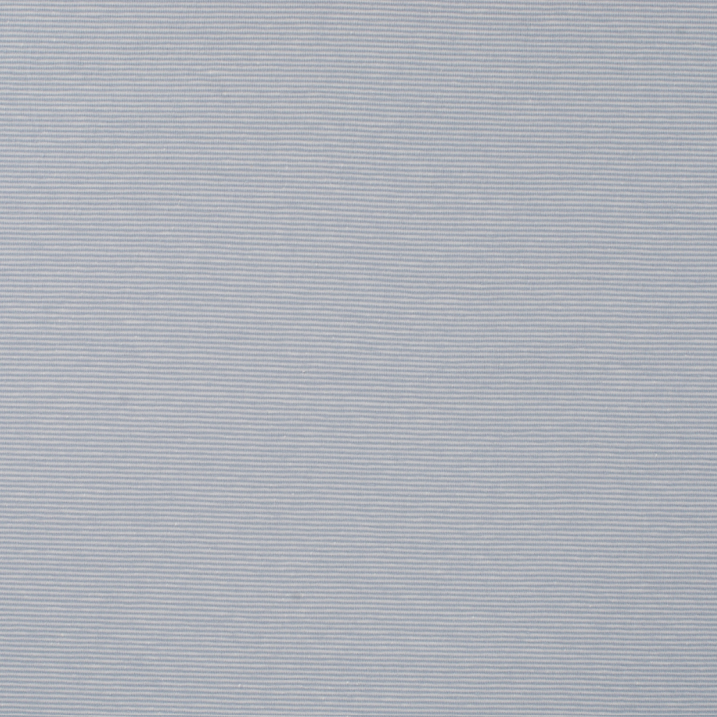 Jersey feine Streifen dusty blue - weiss 1mm