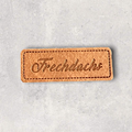 Kunstlederlabel Frechdachs