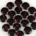 Hemden- und Blusen- Knopf 15mm bordeaux