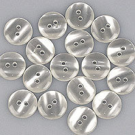 Hemden- und Blusen- Knopf 15mm weiss