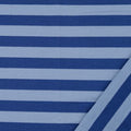 French Terry breite Streifen blau