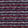 French Terry Streifen marine-rot