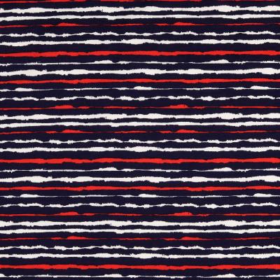 French Terry Streifen marine-rot
