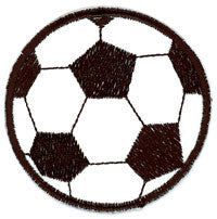 Bügel Motiv Fussball