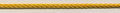Polyester Kordel 4mm gelb