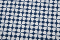 Beschichtete Baumwolle geometrisches Muster dunkelblau-grau