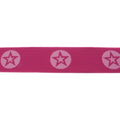 Gummiband 40mm Sterne - pink