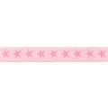 Gummiband 20mm Sterne - hellrosa