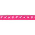 Gummiband 20mm Sterne - pink/rosa
