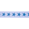 Gummiband 40mm Sterne - hellblau
