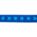 Gummiband 40mm Sterne - royalblau