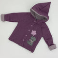 Jacke Gr. 74 pflaume mit Hund