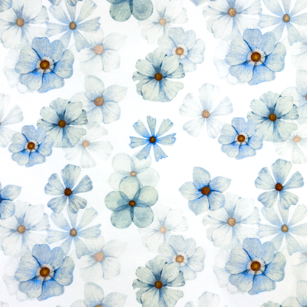 Jersey Blumen hell