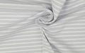 Jersey Streifen hellgrau weiss
