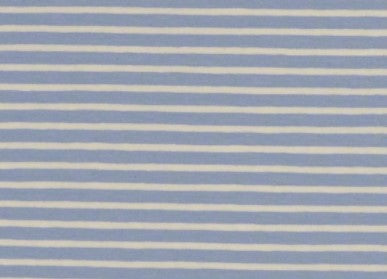 Jersey Streifen hellblau weiss