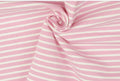 Jersey Streifen rosa weiss