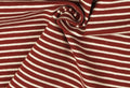 Jersey Streifen rot weiss