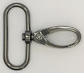 Karabiner 40mm silber schwarz