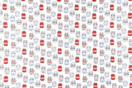 Baumwolle/Webware Katzen