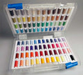 Nähset Nähgarn POLY SHEEN zum Sticken, im Set, Garnkoffer mit 96 Spulen