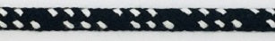Kordel schwarz - weiss 7mm