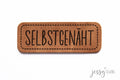 Kunstlederlabel Selbstgenäht