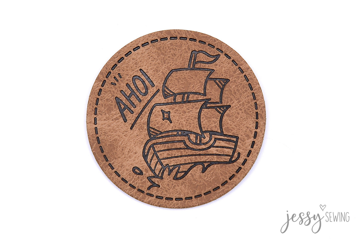 Kunstlederlabel Ahoi