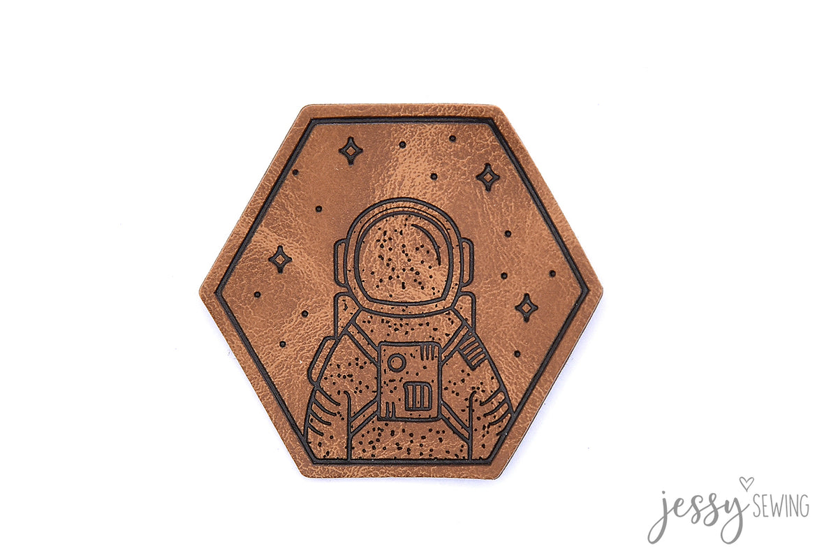 Kunstlederlabel Astronaut