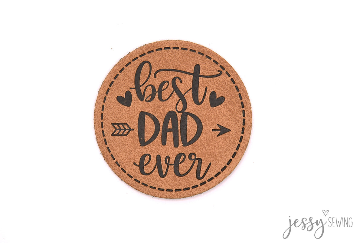 Kunstlederlabel best dad