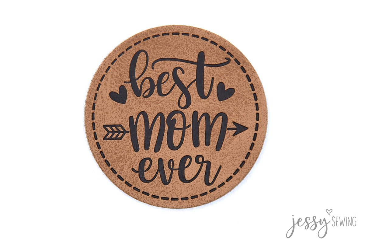 Kunstlederlabel Best Mom ever