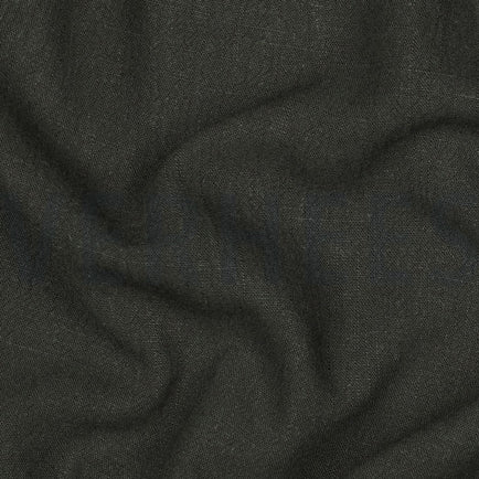 Leinen Viskose washed - armeegrün