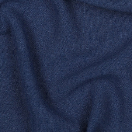 Leinen Viskose washed - marine
