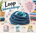 Loop Wunschdesign – Jersey-Stoff auswählen, Grösse angeben, frei-made näht deinen Loop
