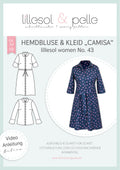 Papierschnittmuster No.43 Hemdbluse & Kleid Camisa