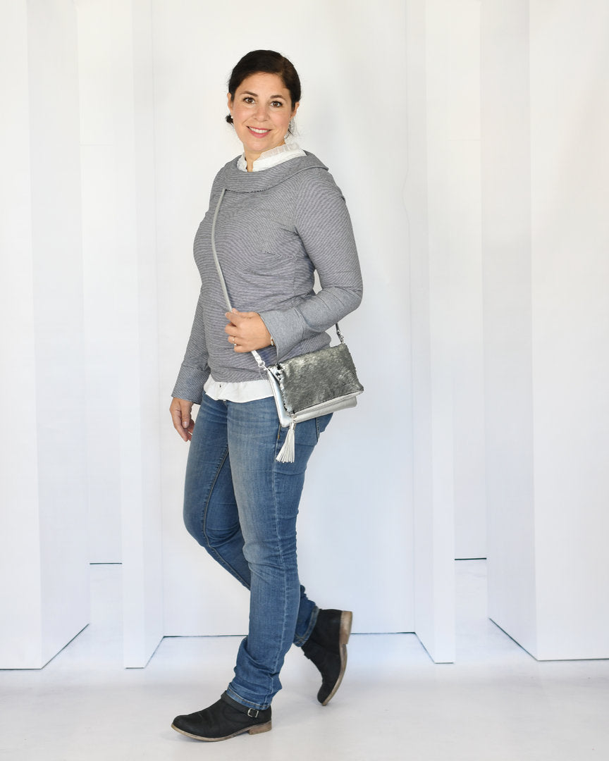 Papierschnittmuster No.47 Shirt mit U-Boot-Kragen