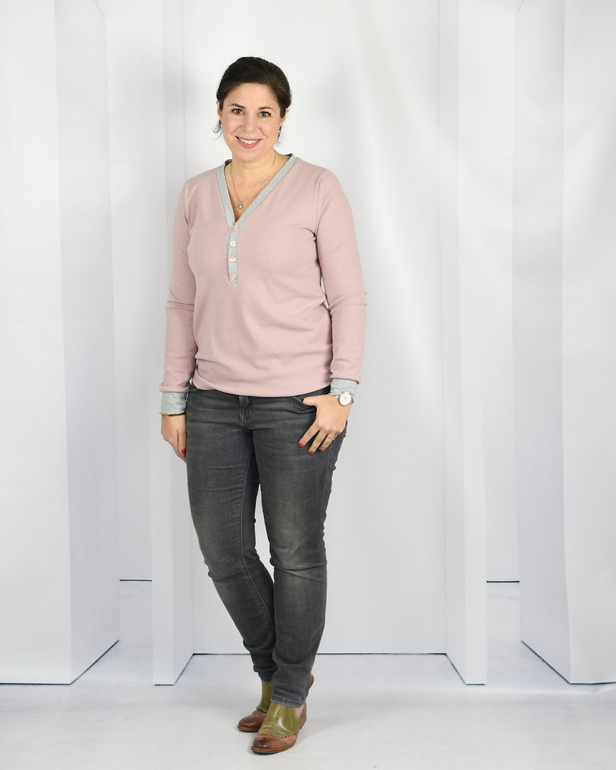 Papierschnittmuster No.53 Shirt mit Knopfleiste