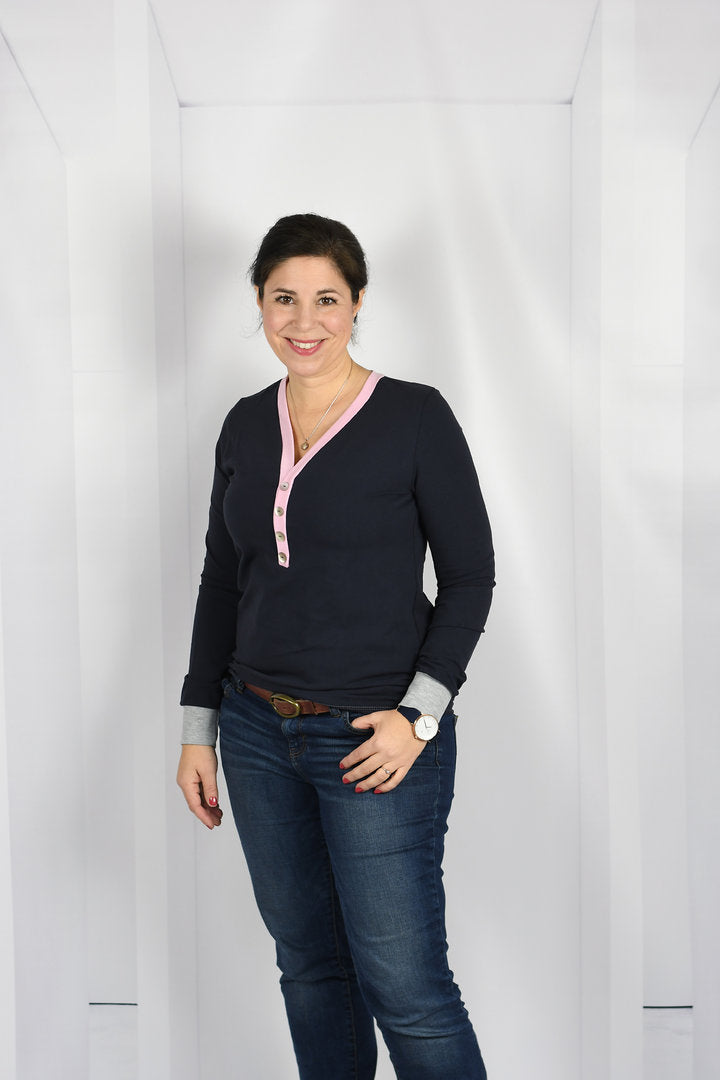 Papierschnittmuster No.53 Shirt mit Knopfleiste