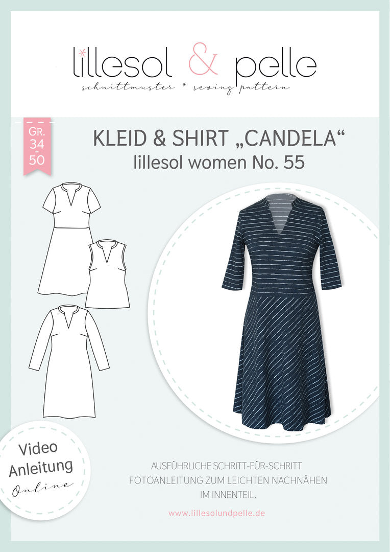 Papierschnittmuster No.55 Kleid und Shirt "Candela"