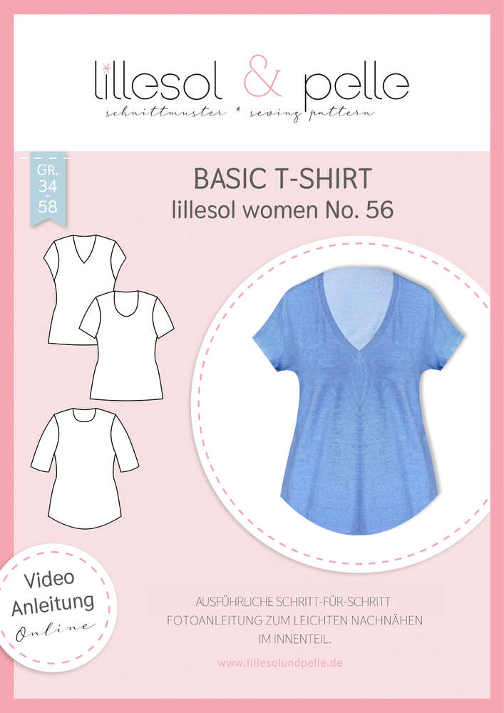 Papierschnittmuster No.56 Basic T-Shirt