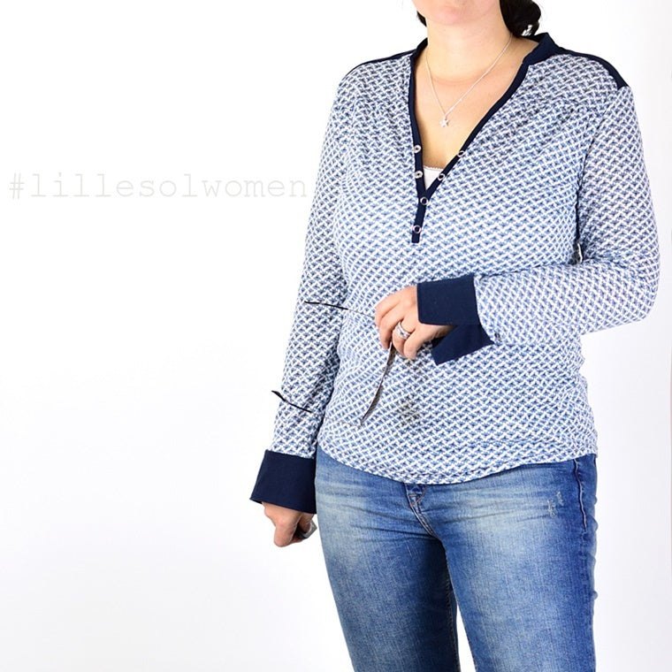 Papierschnittmuster  No.5 Blusenshirt Jersey