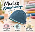 Mütze Wunschdesign – Jersey-Stoff auswählen, Grösse angeben, frei-made näht deine Mütze